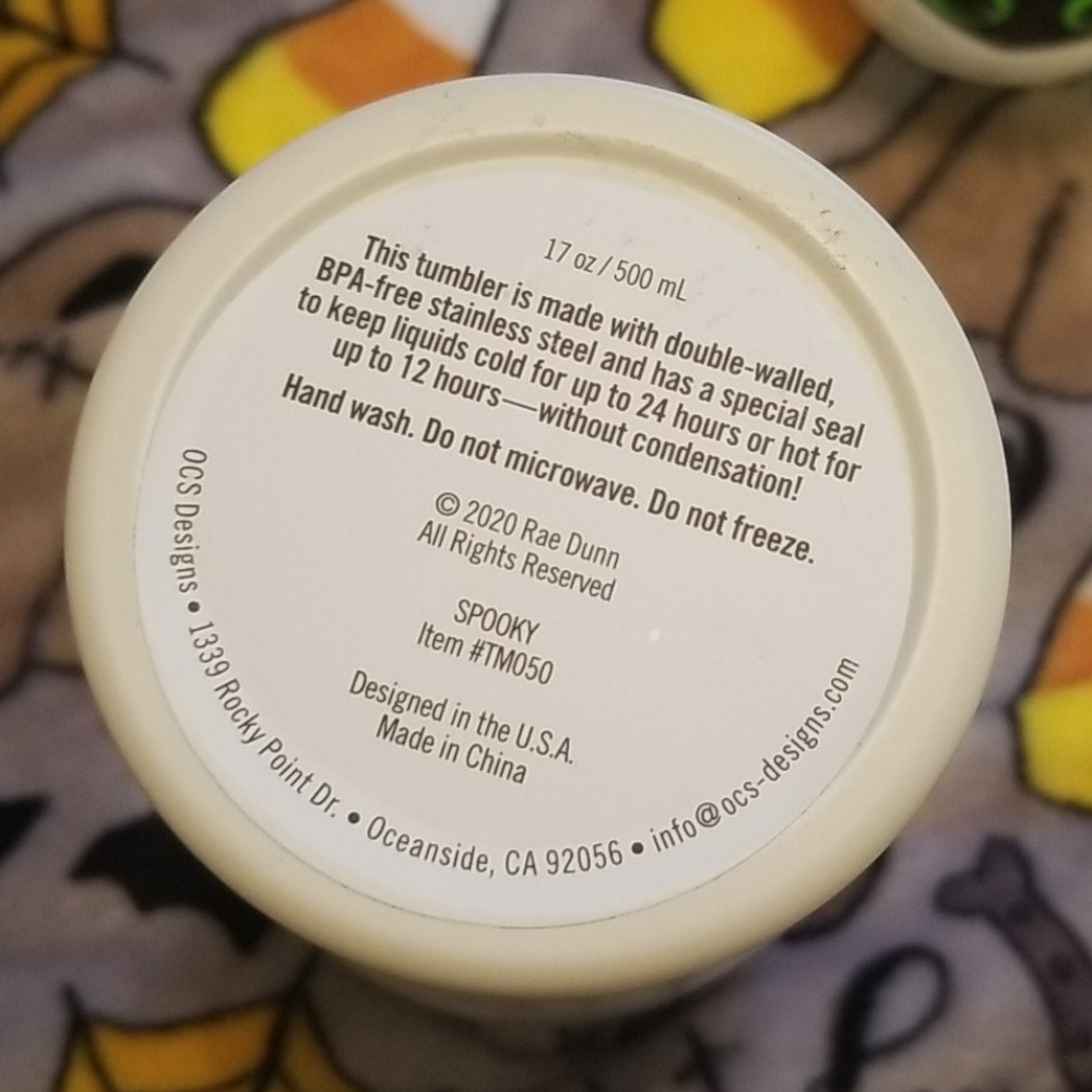 Rae Dunn Halloween Tumbler " Spooky " White NEW - Picture 6 of 6